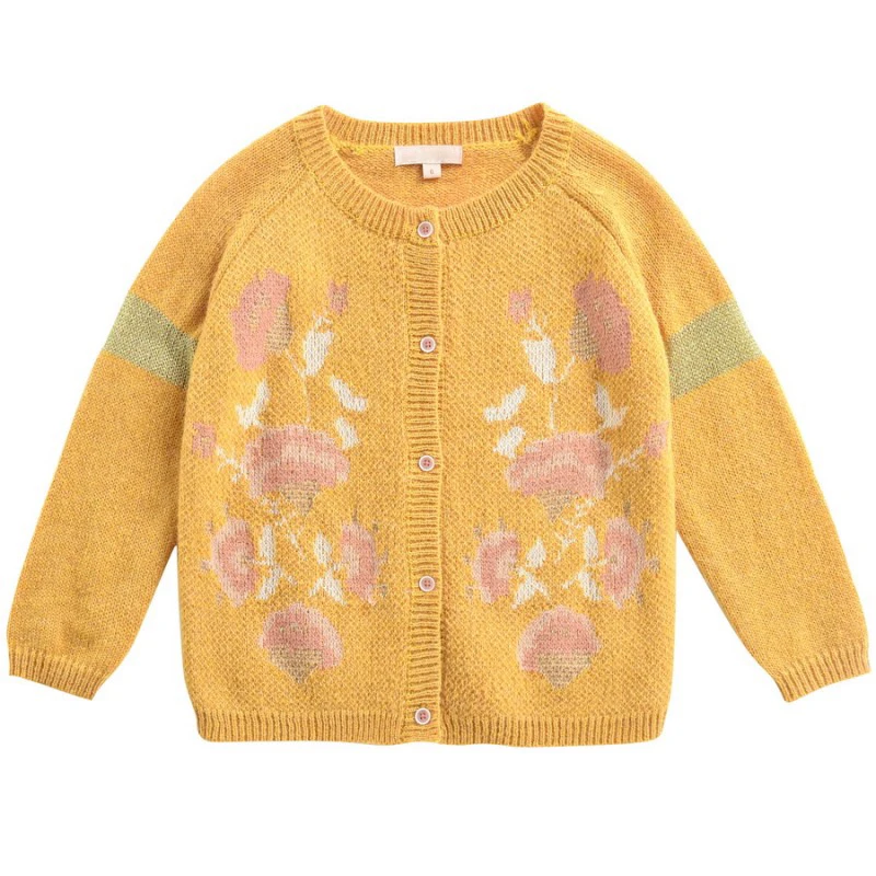Cardigan H Детская одежда коллекция года, осенне-зимнее пальто LM для девочек Вязаный Кардиган, Свитер, штаны нарядное платье принцессы для малышей накидка для девочек, жилет - Цвет: Cardigan H