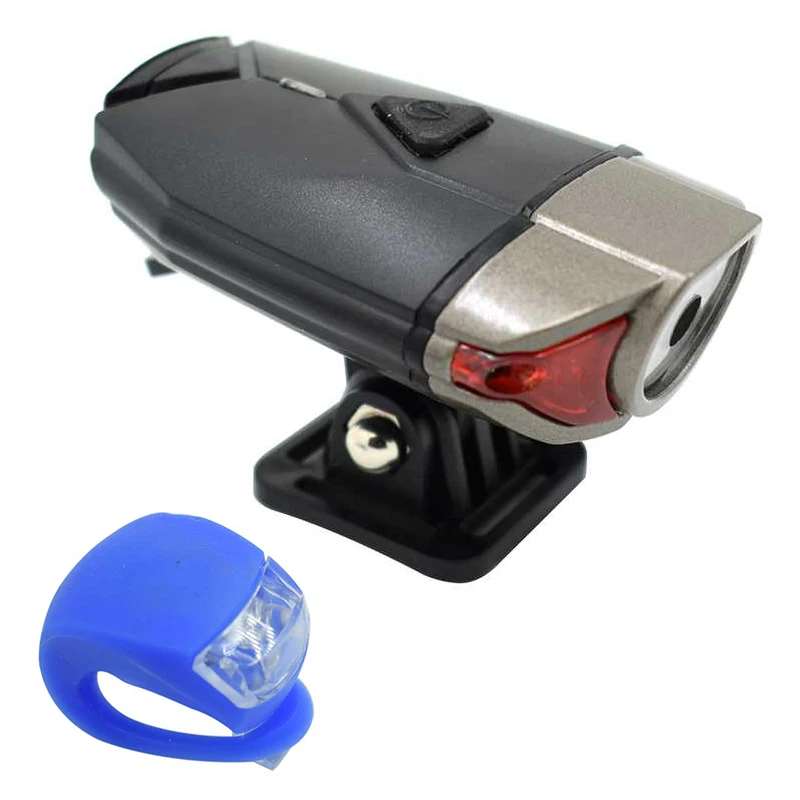 blue taillight C USB светодиодный велосипедный передний светильник, головной светильник, 3 режима, перезаряжаемые велосипедные лампы на руль, Предупреждение о безопасности, велосипедный шлем для езды - Цвет: blue taillight C