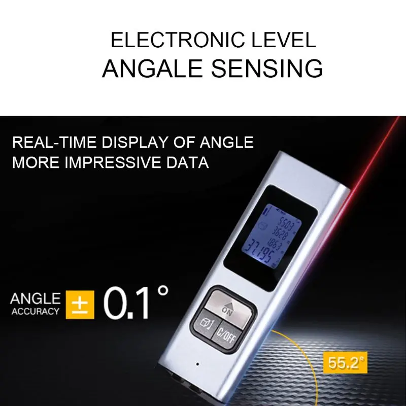 Portable Rechargeable Laser Rangefinder 40M Laser Distance Meter Range Finder Portable Rechargeable Laser Rangefinder 40M Laser Distance Meter Range Finder