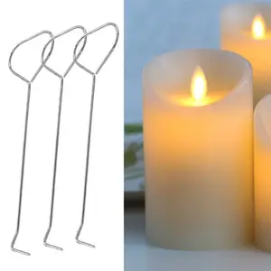 17,8 см из нержавеющей стали тушится свеча фитиль ковш крюк серебряное масло лампа табакеры Триммер ножницы ручной инструмент длинная ручка - изображение