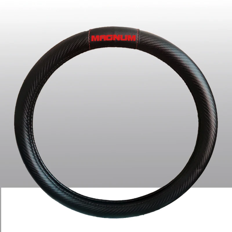 Car Styling 38cm Carbon Fiber Leather Car Steering Wheel Cover Car Steering-wheel for Dodge Magnum Car Auto Accessories