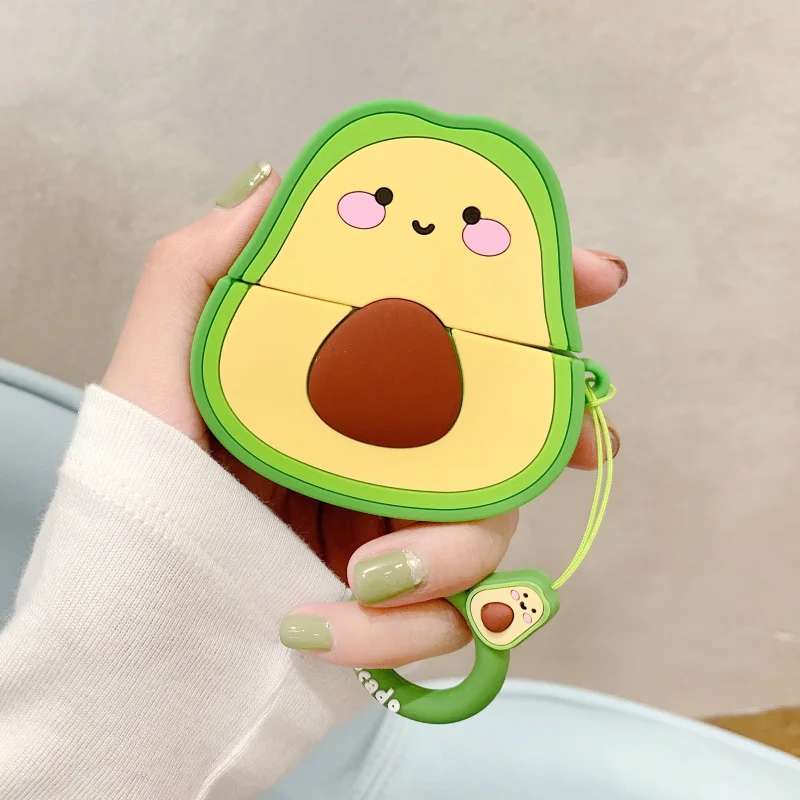 style 1 Беспроводной Bluetooth чехол для наушников Avocado fruit для Apple Airpods pro, силиконовый чехол для наушников s для Airpods 3, защитный чехол - Цвет: style 1