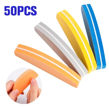

50PCS Double-sided Nail Buffers File Sponge High Quality Nail Sanding Buffers Mini Hot Sale Nail Files Manicure Care Tools