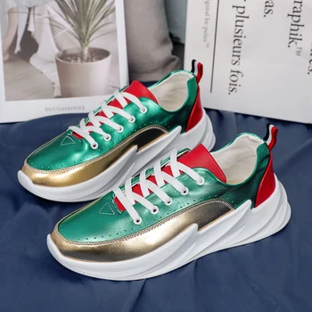 

OLOMM Pu Leathable Popular Hot Sale Men's Casual Shoes Comfortable Thick bottom Adult Men Fashion Sneakers OutdoorZapatos Hombre