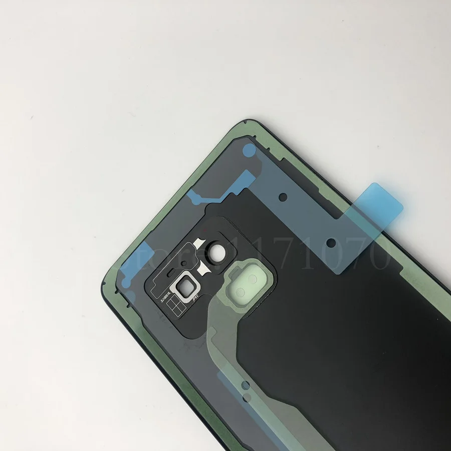 Для samsung Galaxy A8 A530 SM-A530F A530F A530DS корпус батарейного отсека стеклянная задняя крышка Крышка объектива камеры+ наклейка
