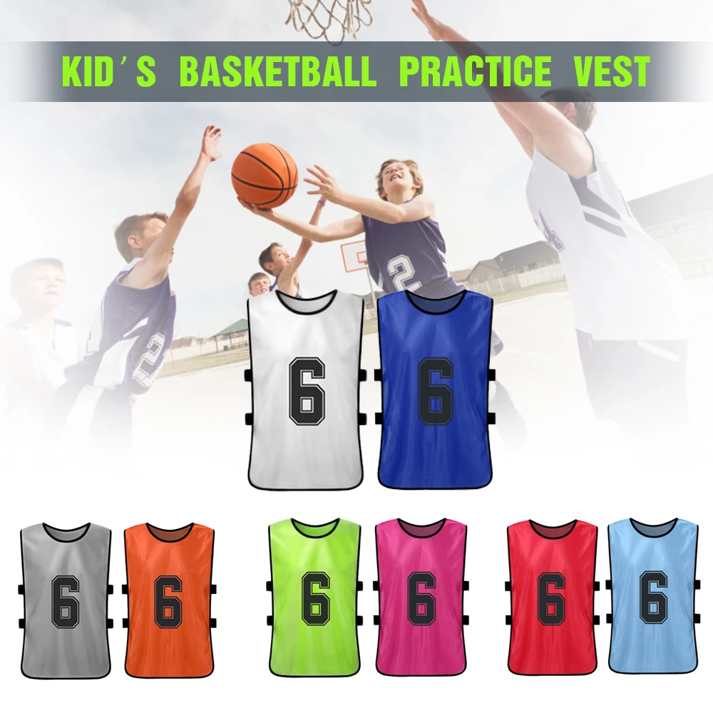12 PCS Adults Soccer Pinnies 2 Colors Quick Drying Football Team Jerseys Youth Sports Scrimmage Training Numbered Vest | Спорт и