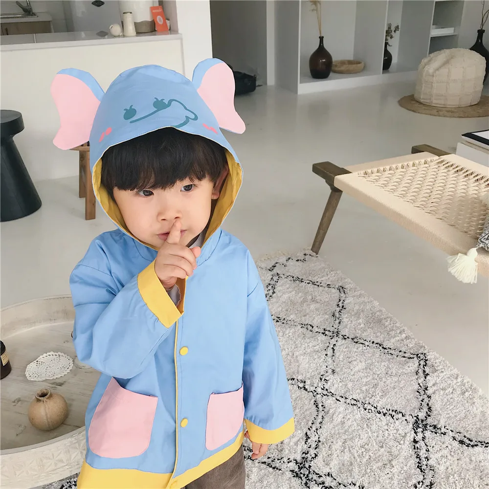 Tonytaobaby/осенне-зимняя одежда; Новая детская одежда; пальто с милым животным; пальто с капюшоном; пальто для девочек; Верхняя одежда для мальчиков