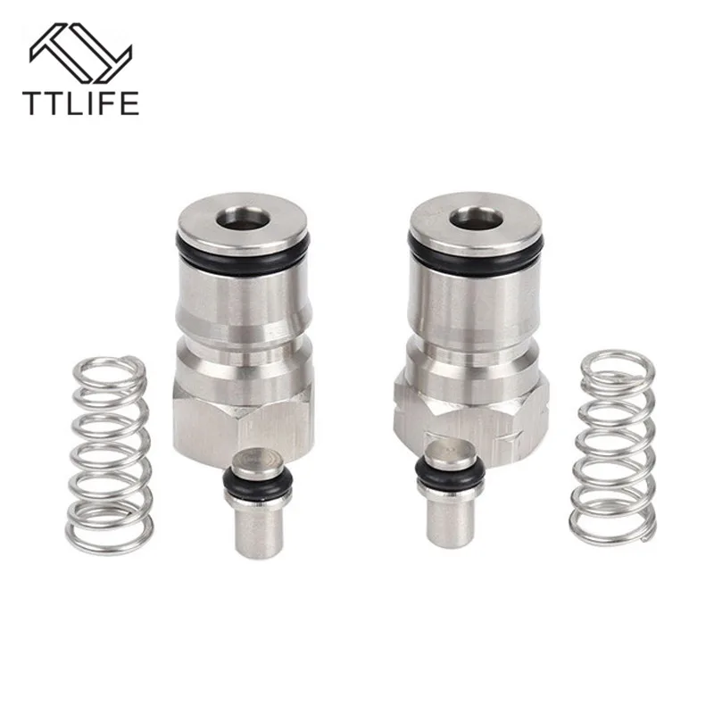 

TTLIFE Cornelius Type Ball Lock Keg Posts,Stainless Steel Poppets and Springs,Poppet Female Thread Gas + Liquid 19/32-18 Thread