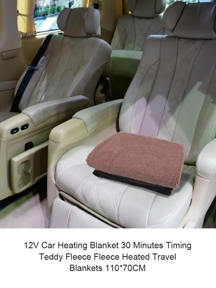 110*70cm Car Heating Blanket Winter Car Heating 12V Car Constant Temperature Heating Blanket Universal Car Electric Blanket