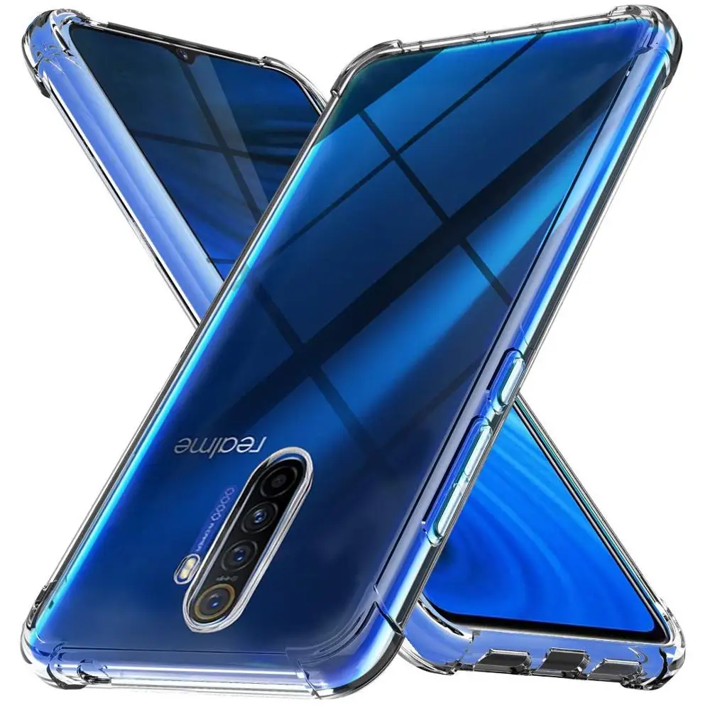Clear Silicone Protective Phone Case with Reinforced Corners and Bumper Design