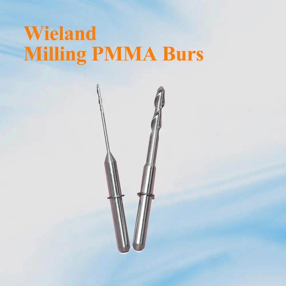 

5 шт. Wieland PMMA фрезерные боры без покрытия стоматологические CAD/CAM фрезерные боры/фрезы Wieland