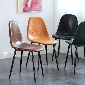 

Nordic dining chair modern minimalist home backrest desk chair coffee lounge chair European dining chair