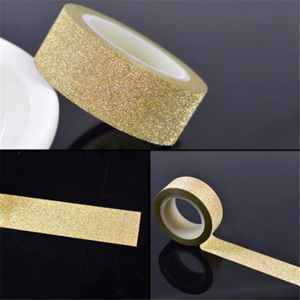 Glitter Paper gold Шикарные самоклеящиеся акриловые стразы, палочка для скрапбукинга, Рождественская вечеринка, свадебное украшение для дома, аксессуары для рукоделия - Цвет: Glitter Paper gold