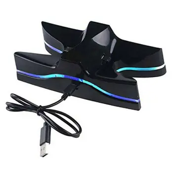 

LED Dual Gamepad Fast Charging Dock Station For PS4 Wireless Controller Charger Stand for PS 4 PlayStation Dualshock 4 Controlle