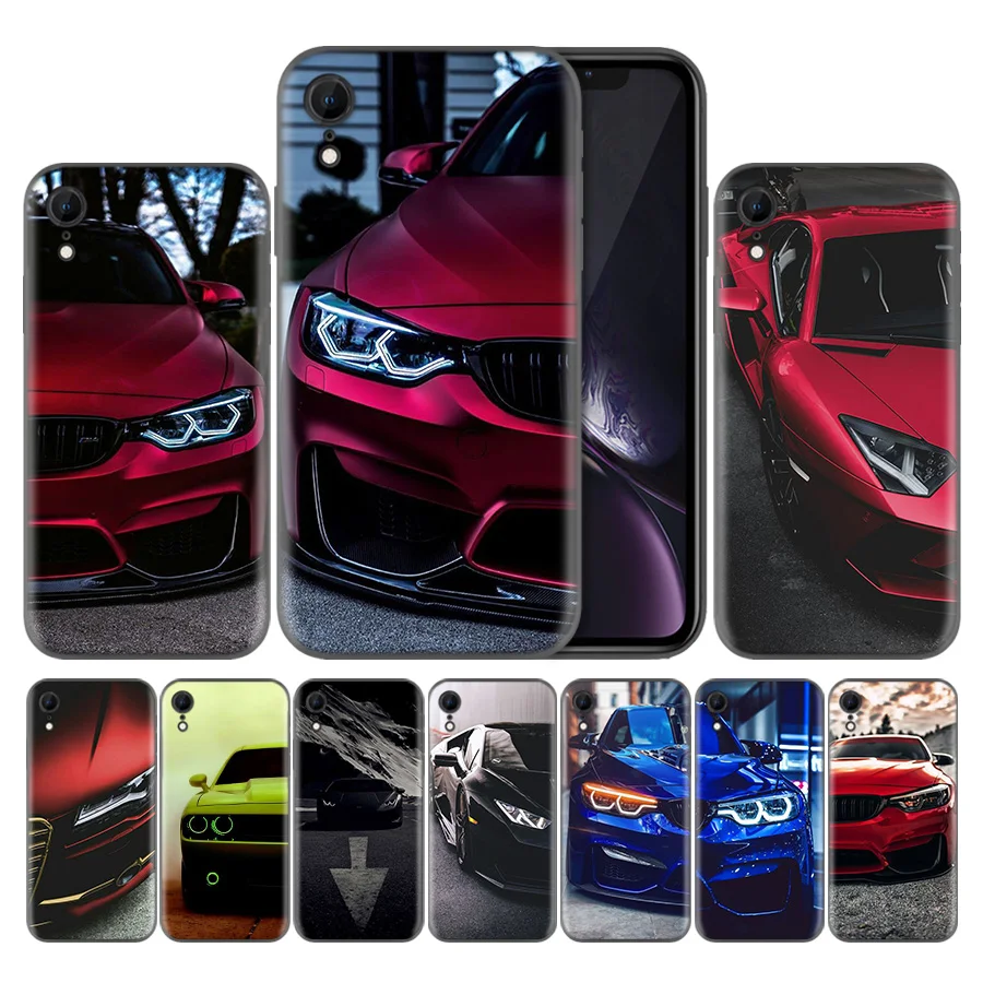 

Blue Red for Bmw Soft TPU Silicone Phone Case For Apple iPhone 7 7S 8 Plus X XS Max XR 5 5s SE 6 6s Capa Back Covers