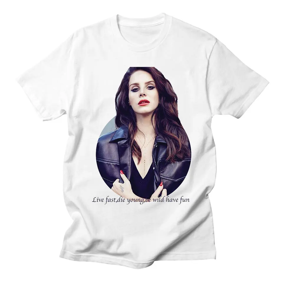 

Lana Del Rey T-shirts Women T Shirts Short Sleeve Casual High Quality Streetwear Summer Style Fashion Harajuku Tee Shirt Femme