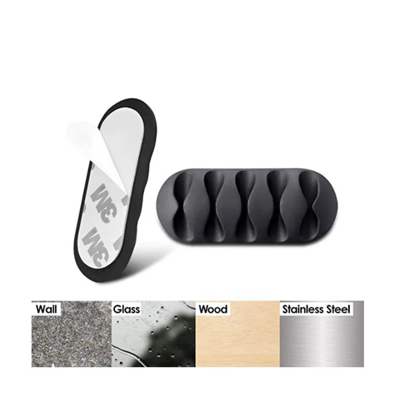 Органайзер для кабеля силиконовый usb кабель намотки рабочего стола аккуратные