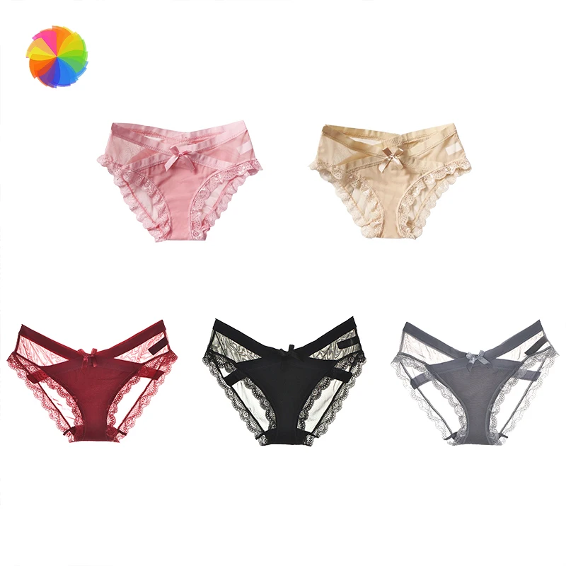 1 шт. женские сексуальные трусики кружевные бесшовные трусы с низкой талией