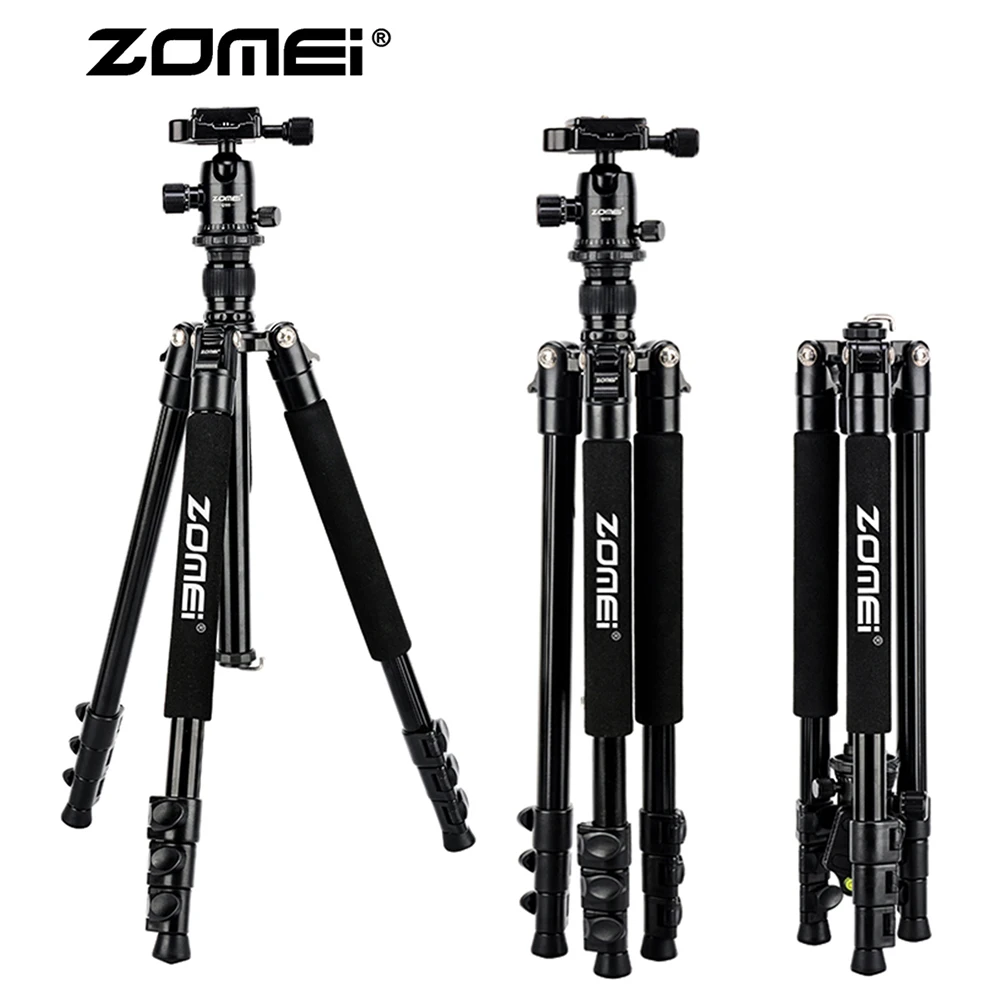 ZoMei Q555 Lightweight Tripod Portable Travel Camera Stand with 360 Degree Ball Head and Carry Bag