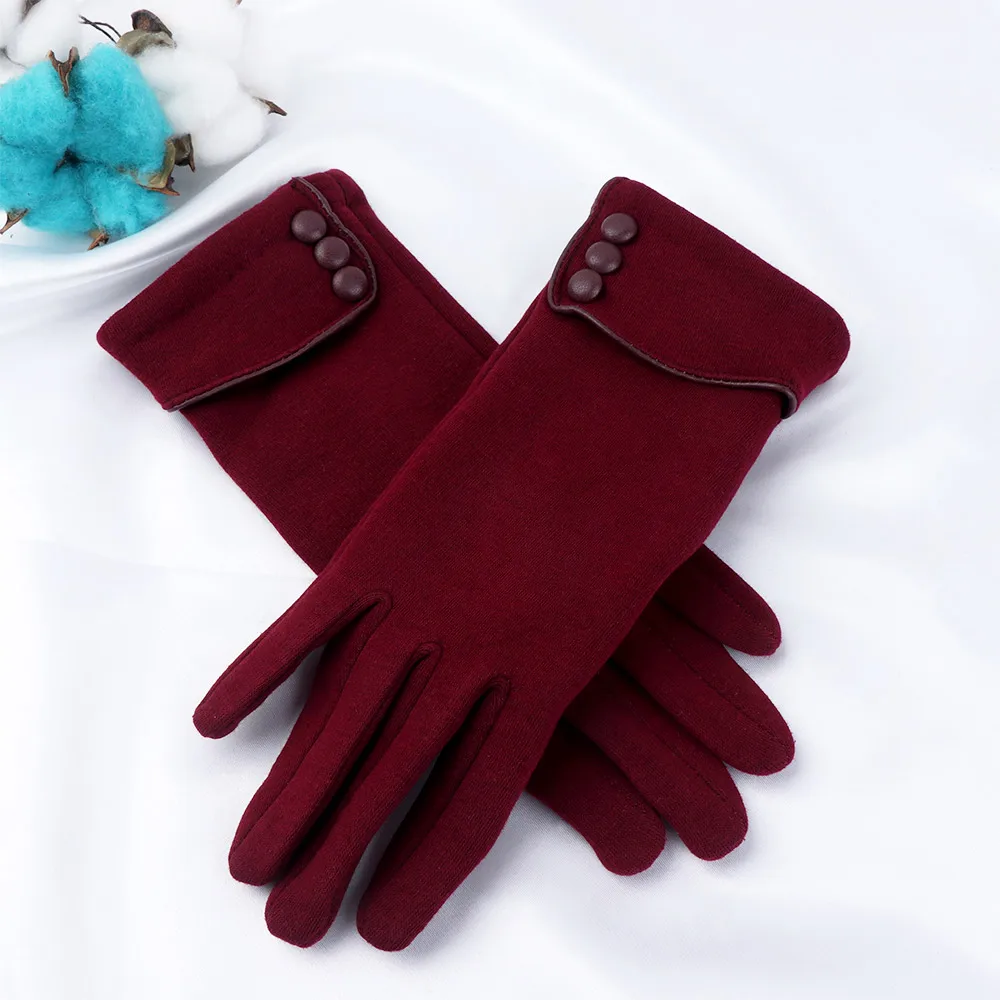 Модные женские туфли зимние теплые перчатки Осенние уличные ветрозащитные катание на лыжах вождения рукавицы Сенсорный экран перчатки
