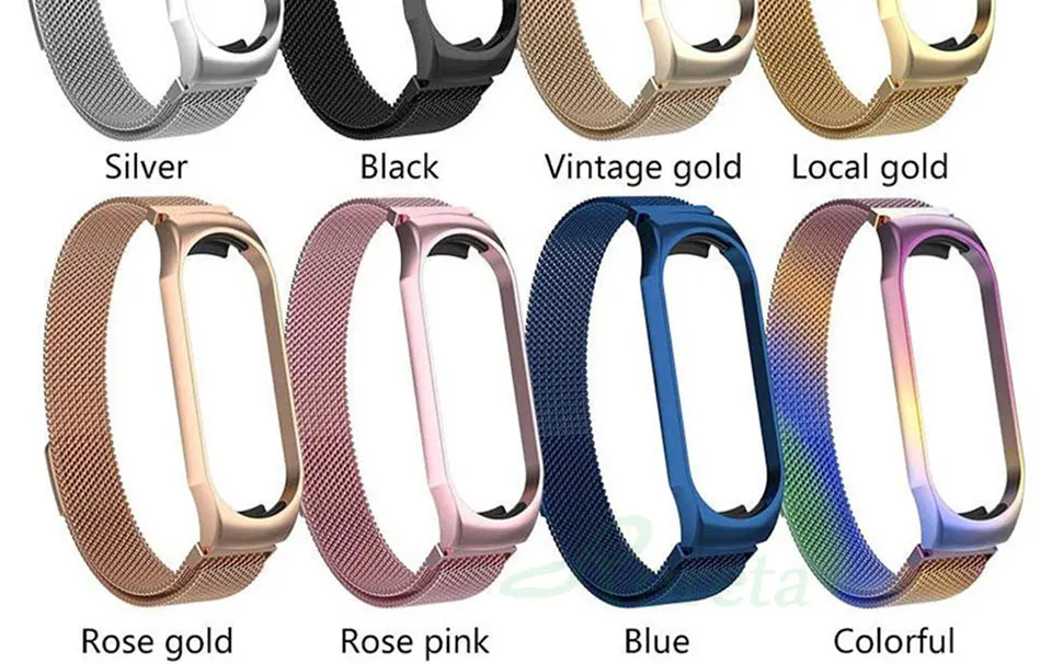 Металлический магнитный ремешок Roreta для mi Band 4 3, ремешок для Xiaomi mi Band 3 4, браслет из нержавеющей стали без винтов