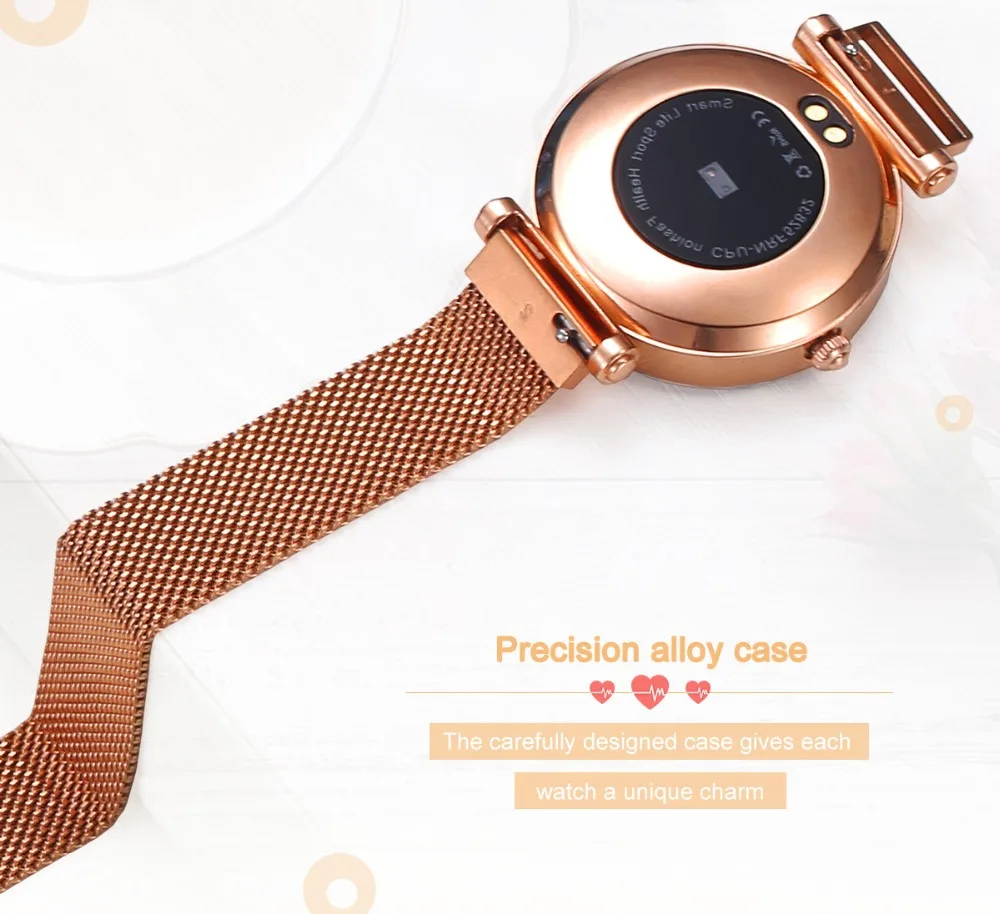 Hi18 Smart Watch Continuous Heart Rate Detection IP67 Waterproof Female Physiology Reminder Tracker Wristband Smart Bracelet