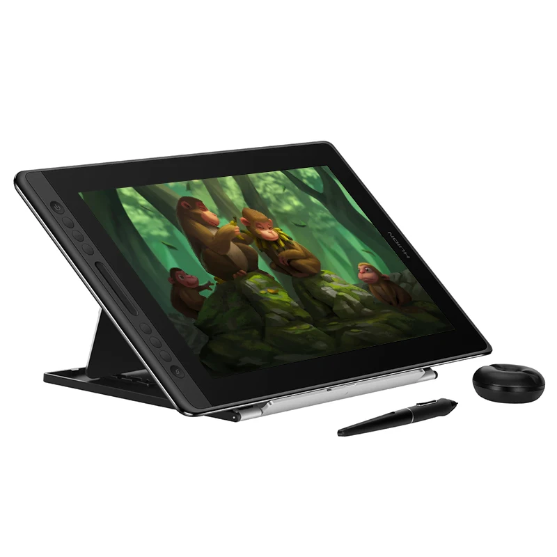 Huion Kamvas Pro 16 цифровой планшет без батареи ручка дисплей графический планшет монитор для рисования с наклоном стекло AG