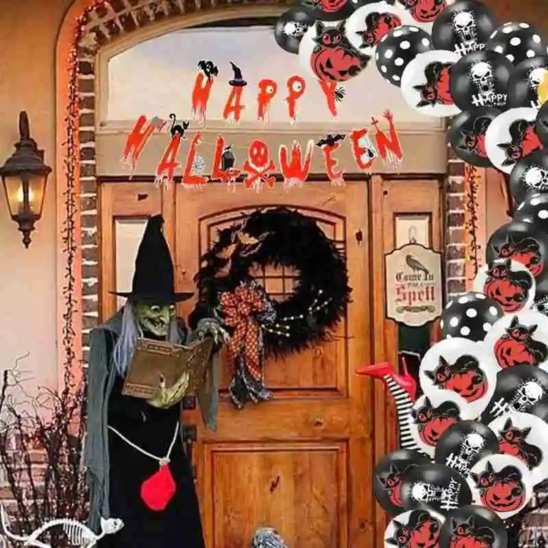 

Scary Halloween Decoration Halloween Pumpkin Balloons Garland Halloween Party Decoration Haloween Hallowen 2020 Decor