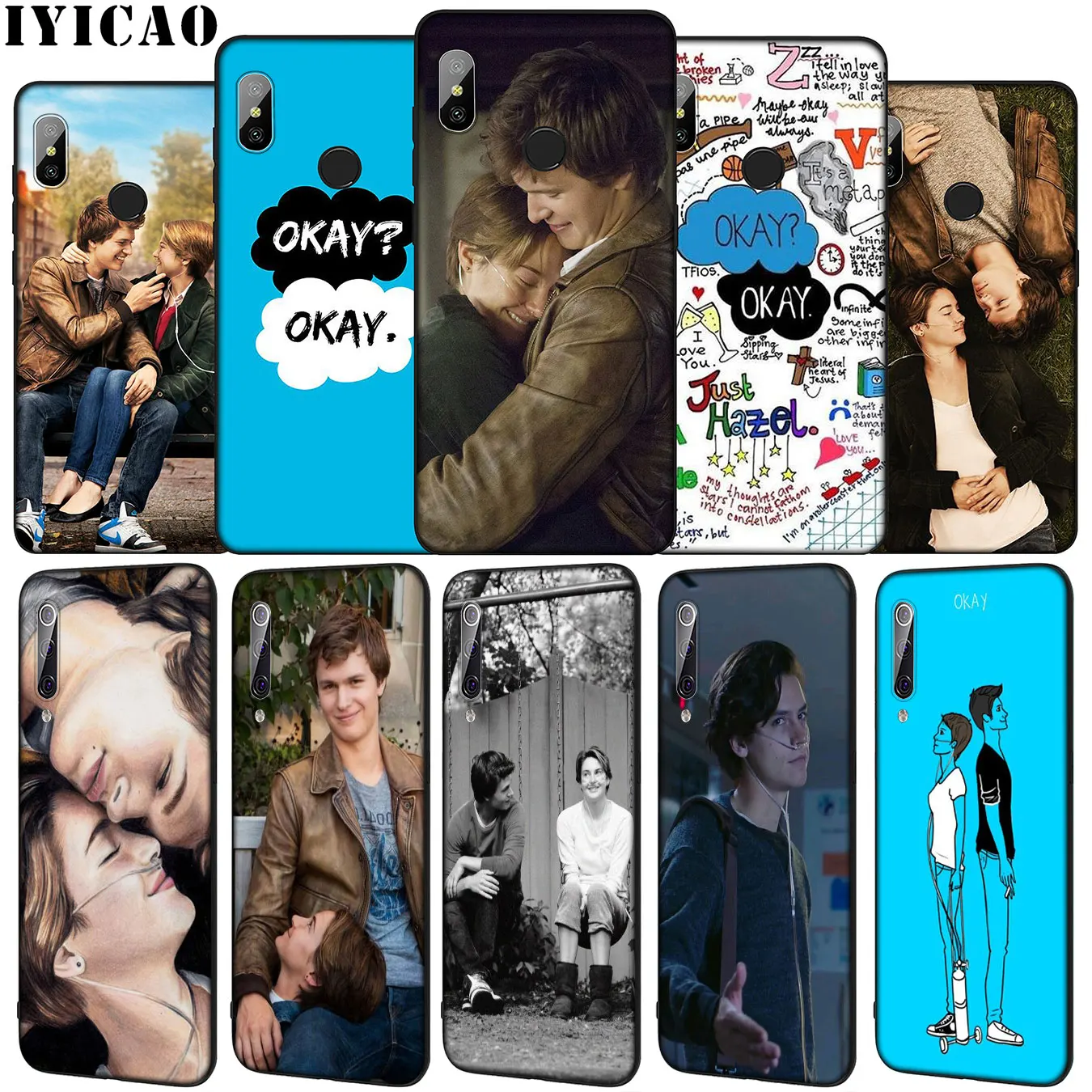 IYICAO The fault in our stars Okay Soft Silicone Case for Xiaomi Mi 10 9 9T A3 Pro 8 SE A2 Lite A1 CC9 CC9E 6 pocophone f1 Mi10 | Мобильные