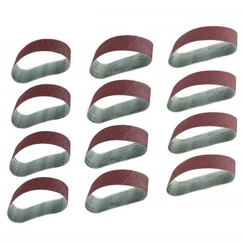 

12Pcs/Set Grinding Sanding Belts 40/80/120 Grit Aluminum Oxide 533 X 75Mm for Sander Polishing Replacement Machine Abrasive Tool