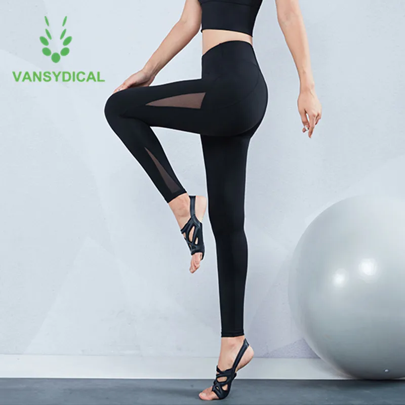 VANSYDICAL 2 in 1 Running Pants Women Yoga Leggins Stretch Workout
