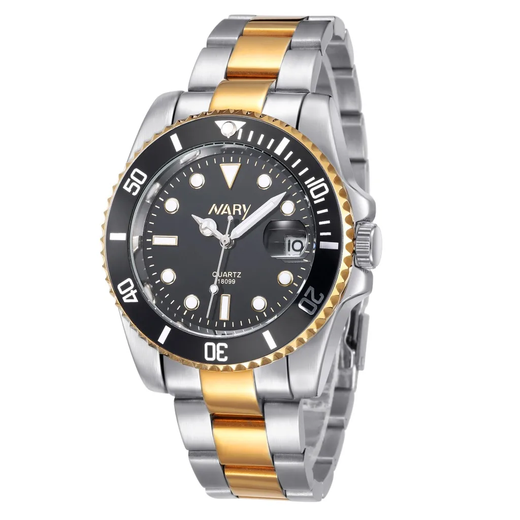 

Nary/NARY Hot Selling MEN'S Quartz Watch Steel Belt Simple Business Single Calendar Glorious Waterproof Watch 18099