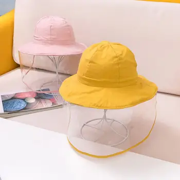 

Children's Anti-fog Hat Dustproof Anti-spitting Basin Hat Isolation Mask Child Shade Girl Fisherman Hat Hot