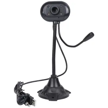

Foxnovo 720P HD Webcam LED Streaming Camera Professional Night Vision Camera with Mic USB2.0 Mini Computer Camera for PC Laptop