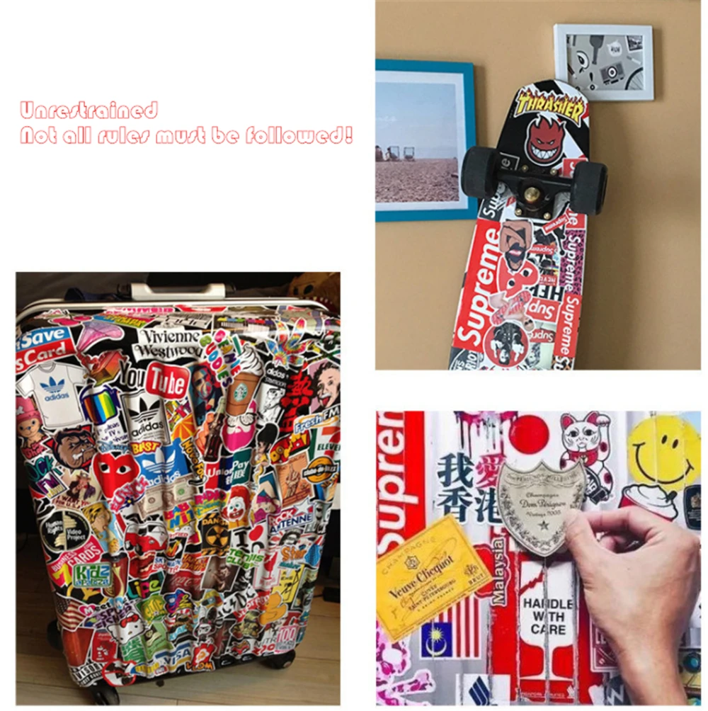 100 Uds наклейки pegatinas vsco stikers naklejki autocollant pack adesivos ноутбук автомобиль скейтборд pegatina