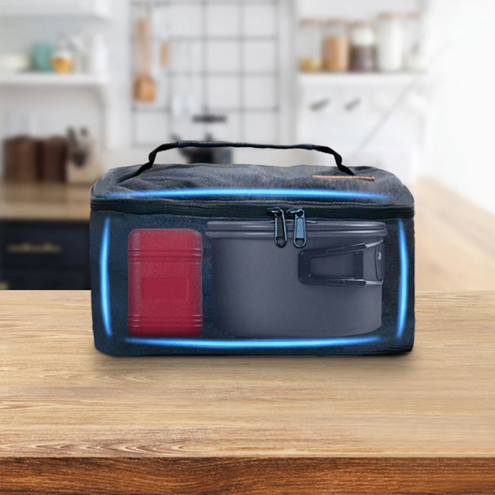 Outdoor Mini Stove Storage Bag Portable Oxford Waterproof Gas Stove Pouch Oxford BBQ Picnic Pot Carrier Bag for Hiking