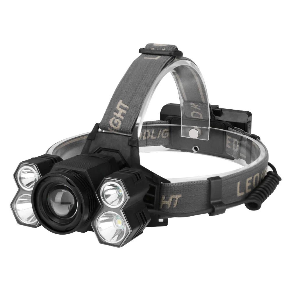 

Headlamp USB Charging Outdoors Adjustable Zoomable Hunting Camping Rotating Flashlight Cycling Torch Accessories Lamp Hiking