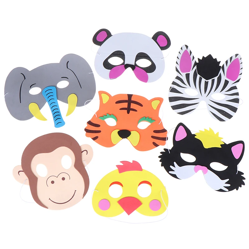 1 шт. Мультяшные маски с животными товары для дня рождения подарок детей вечерние