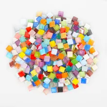 50/100 г/упак. Сделай Сам мозаика делая Плитки для художественных ремесел создание квадратный конфеты Мозаика Плитки прозрачный Стекло Tessera домашний декор