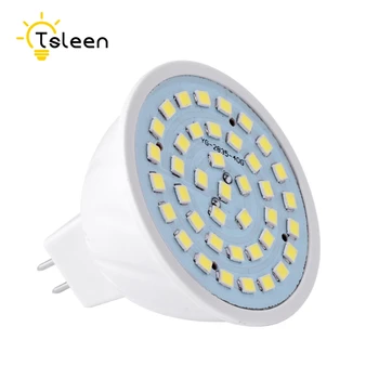 買取 Tsleen節電電球MR16 E27 GU10 E14 2835 Ledランプ4ワットウォームクールホワイトスポットライトリビングルーム超高輝度ライトac 220v