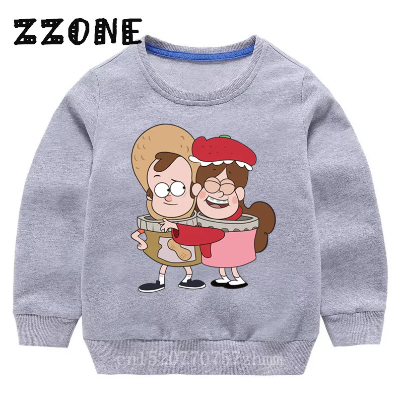 Children's Hoodies Kids Gravity Falls Funny Cartoon Sweatshirts Baby Cotton Pullover Tops Girls Boys Autumn Clothes,KYT2415