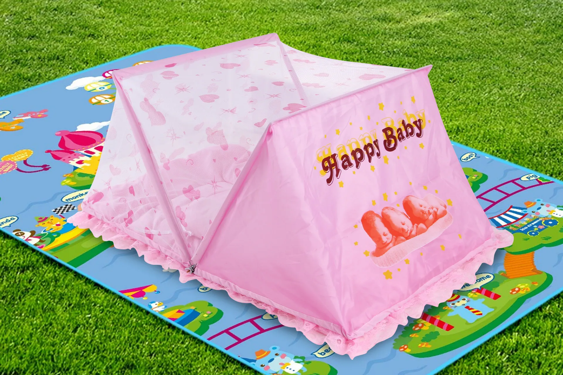 Baby Bed Portable Foldable Baby Crib With Netting Newborn Sleep Bed Travel Bed Mosquito Net Baby Bedding