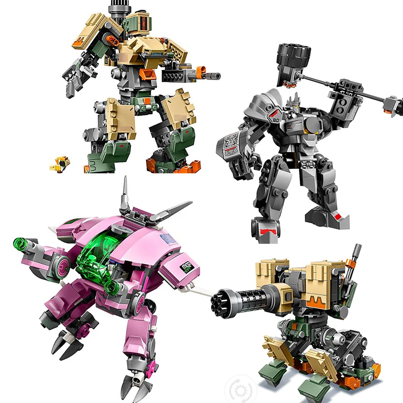 

IN Stock 2019 legoinglys overwatchinglys Games Bastion Mecha Set Building Blocks Bricks Toys for Kid Gift 50004 50005