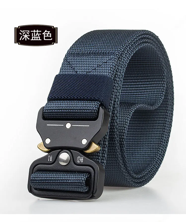 New Quick Release Buckle Outdoor Safety Outer Belt Quick Dry Pure Nylon Belt Training Belt 3.8cm Men Accessories Causal SA-8