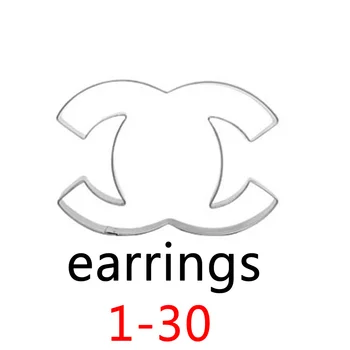 

LINDLEY Fashion c letter pendant earrings for women Gold black hoop geometric irregular zircon pearl stud earrings Jewelry 2020