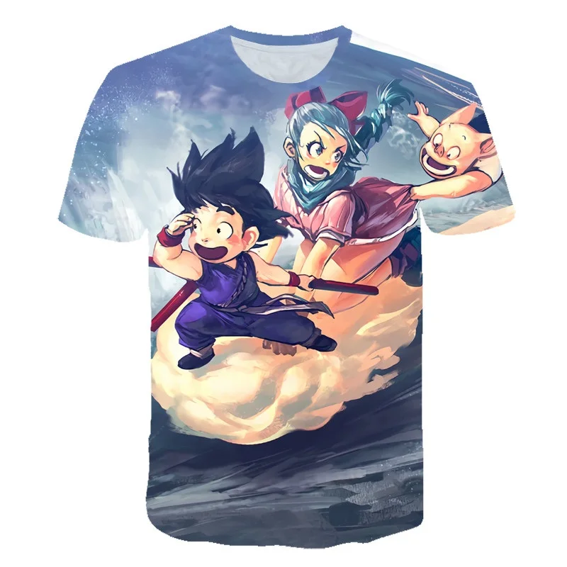 dragon ball Z Super Saiyan vegeta 3d принтом для детей, футболка в стиле японского аниме футболка Летняя модная детская одежда, футболка
