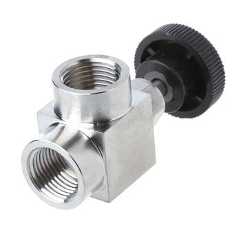 

1/2\" BSP Equal Female Thread 304 Stainless Steel Flow Control Shut Off Needle Valve
