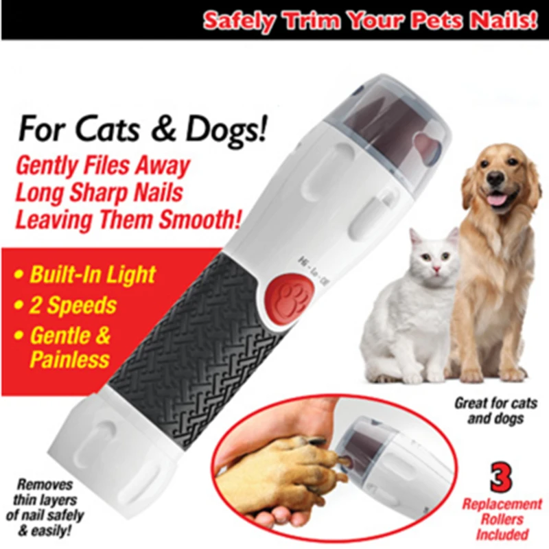 Pawperfect вращающаяся пилка для ногтей для домашних животных для собак и кошек электрическая машинка для стрижки ногтей для домашних животных Клещи для ногтей Прямая поставка