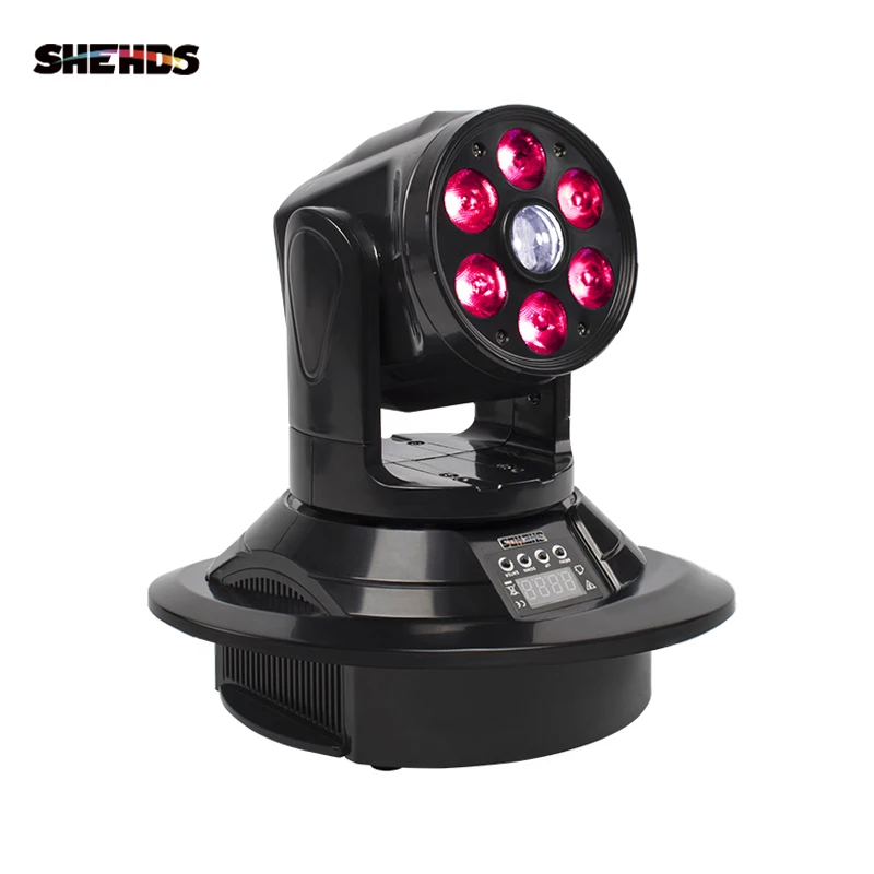 6x12W моющаяся Поворотная лампа 70W Gobo; поворачивающаяся головка Spot Wash 13/17 CHs DJ Dicco для свадебной вечеринки клуба сцены SHEHDS Рождество