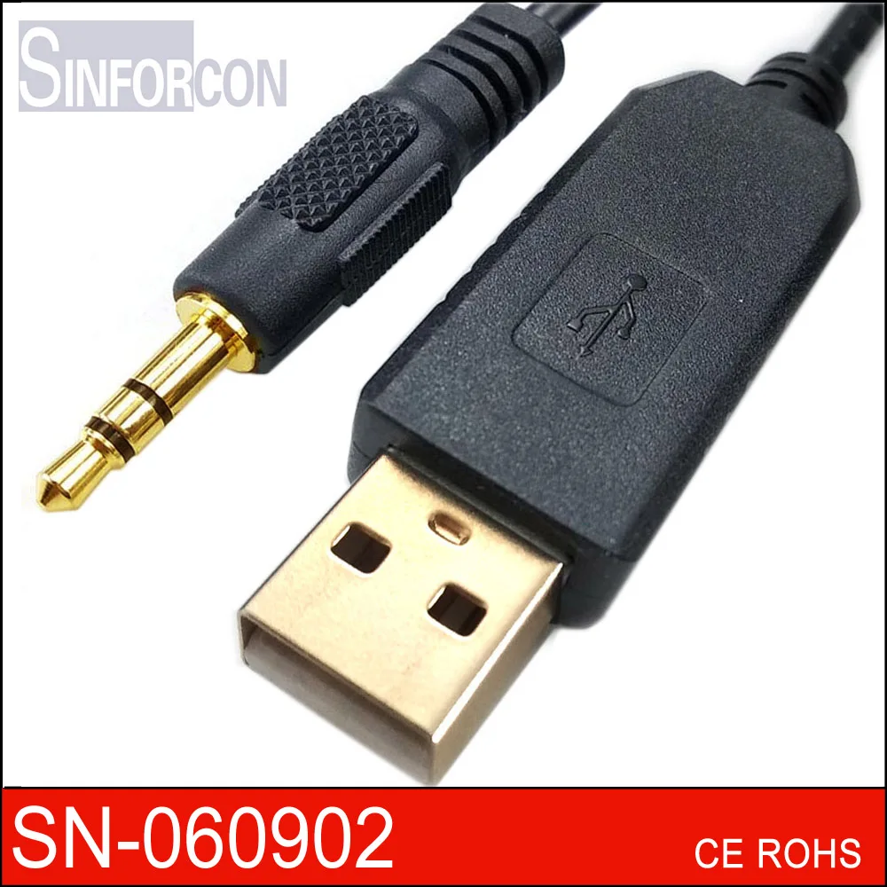 Pl2303 Usb Rs232 Naar Stereo Jack Plug Kabel Voor Vervangen Db9 3.5Mm